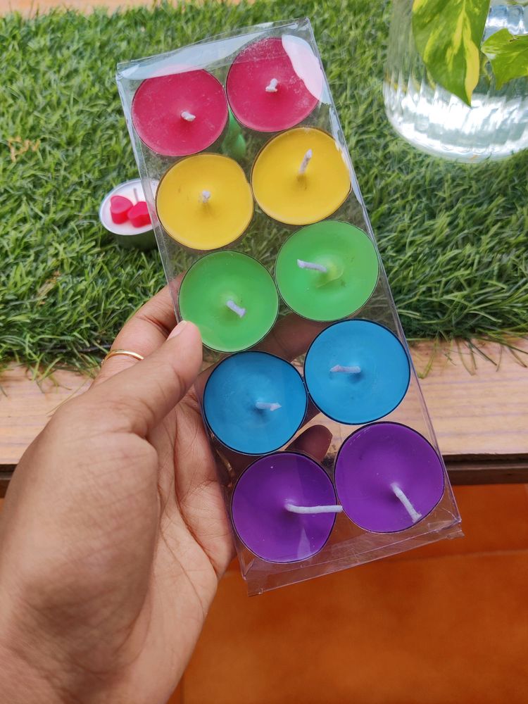 Rainbow TLight Floating Candles (set Of 2 Boxes)