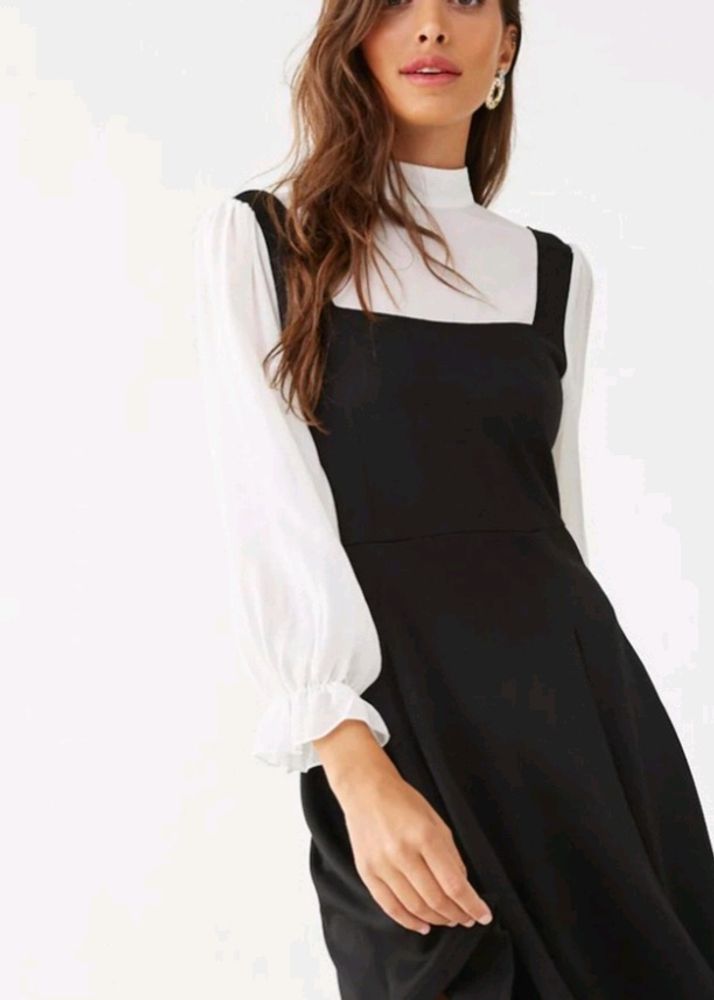 New Trendy Korean Short Midi Dress