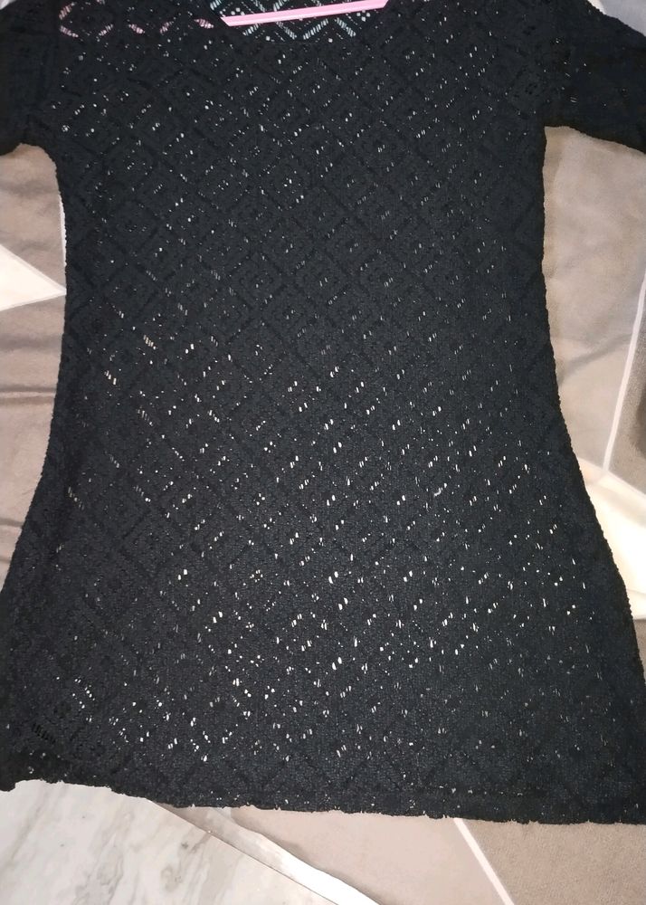 net new black kurti