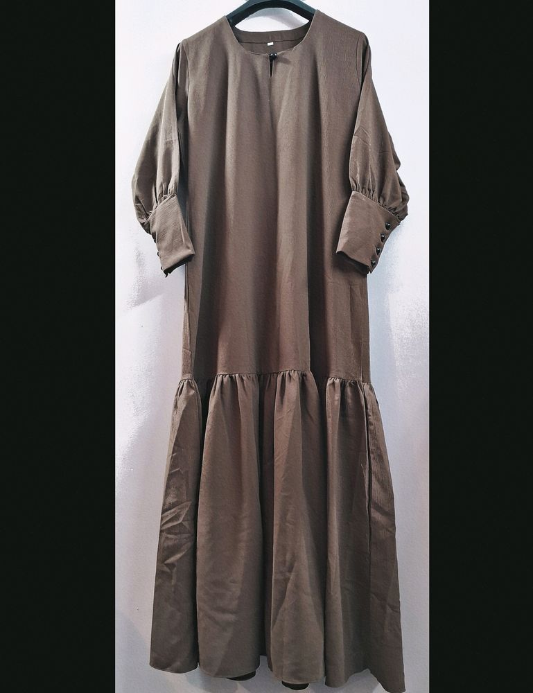 Brown Abaya Stylish Burkha With Hijab New