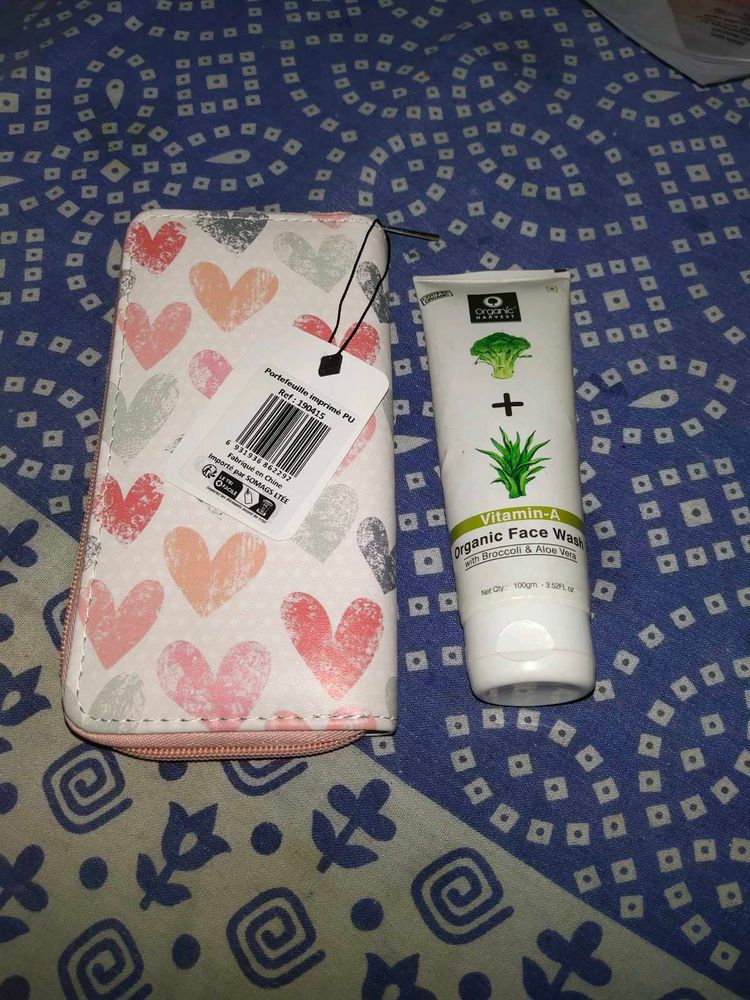 Combo Of Imported Purse Wallet And Facewash New