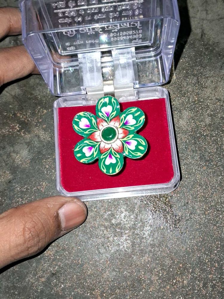 Green flower Ring