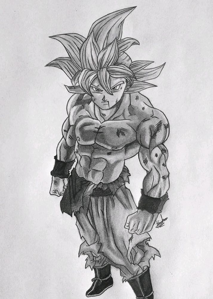 Goku Mui Drawing