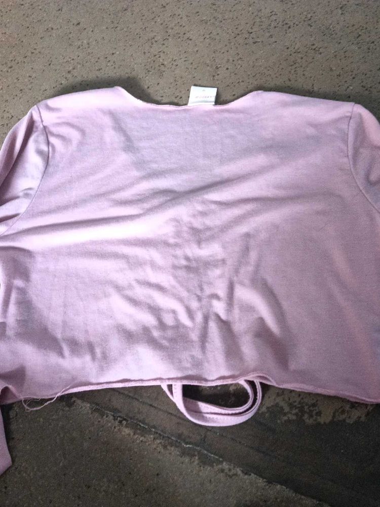 A Pink Crop Top