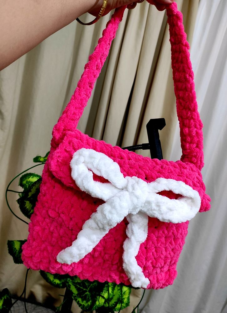 Cute Bow Pink Bag