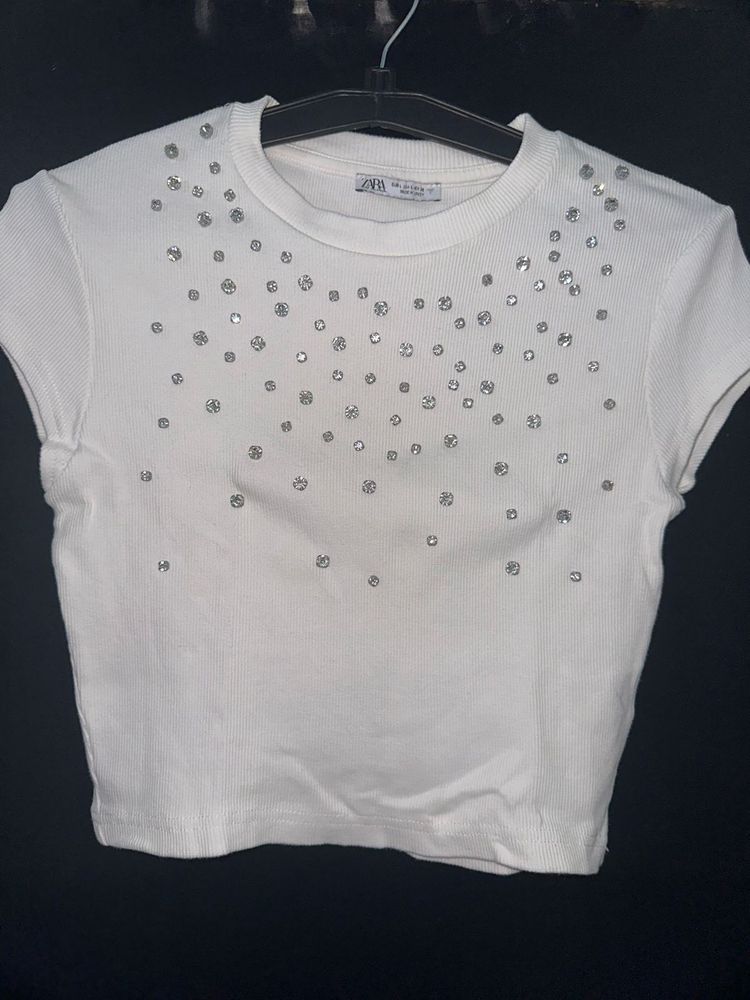 Zara Studded Top From 32-36