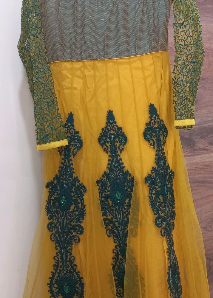 Yellow Anarkali Suit