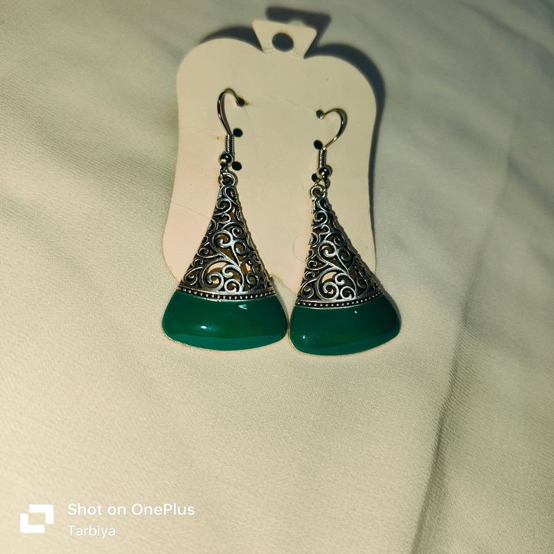 Combo Of Red And Green Earrings