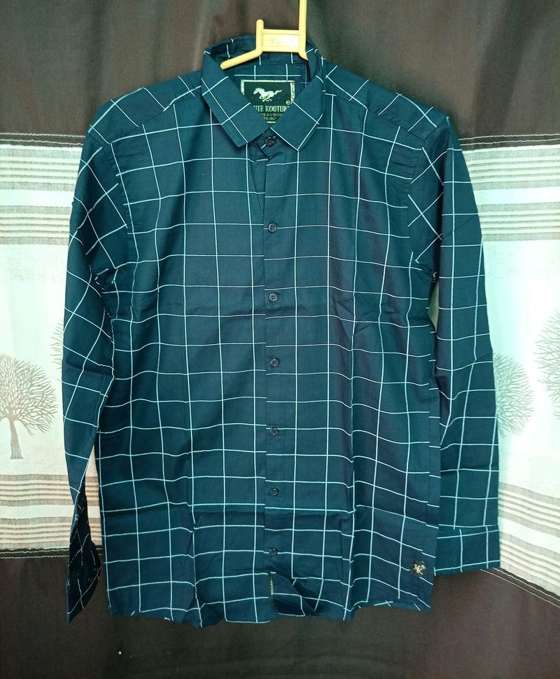 Mens Shirt Blue Colour New