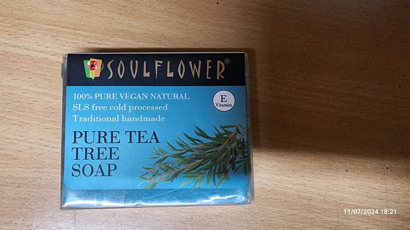 Soulflower Pure Tea Tree Soap - 150gm