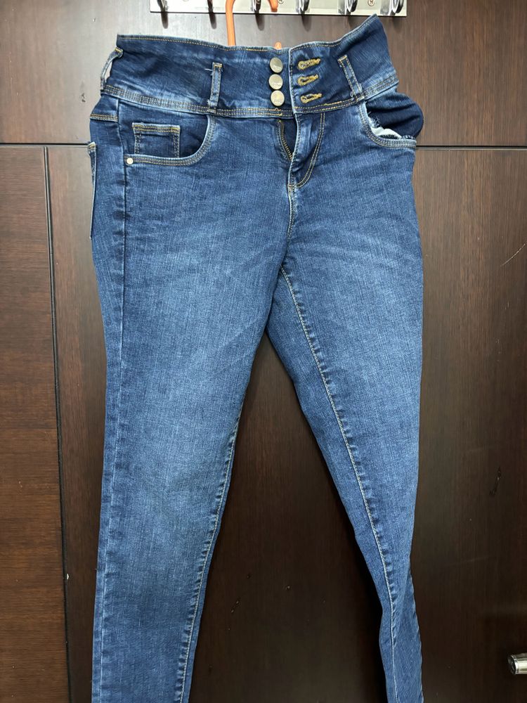 Blue Colored Skinny Kraus Jeans