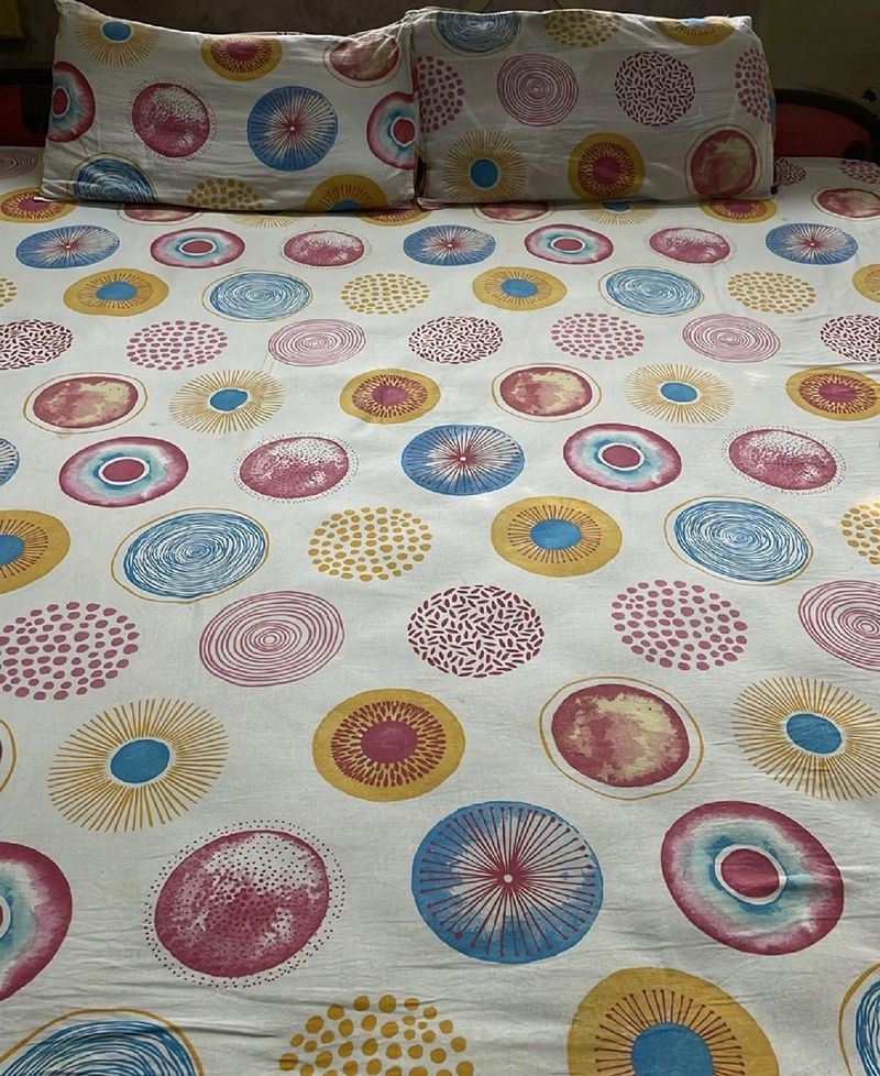 Pure Cotton Double Bedsheet