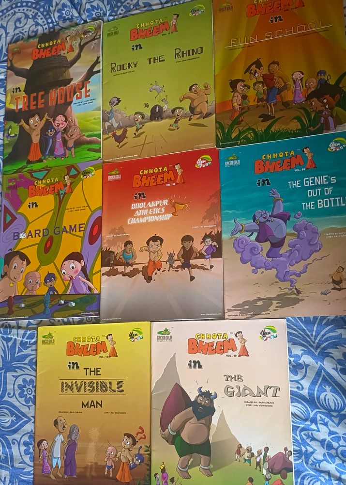 Combo Of 8 Chota Bheem story Books