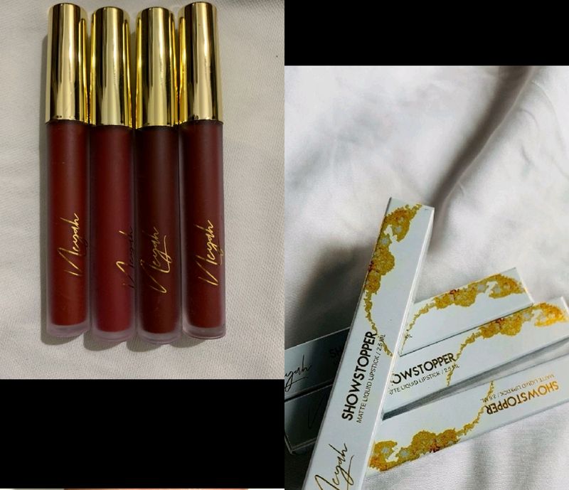 New Combo Of 4 Pcs Matte Lipstick 💄