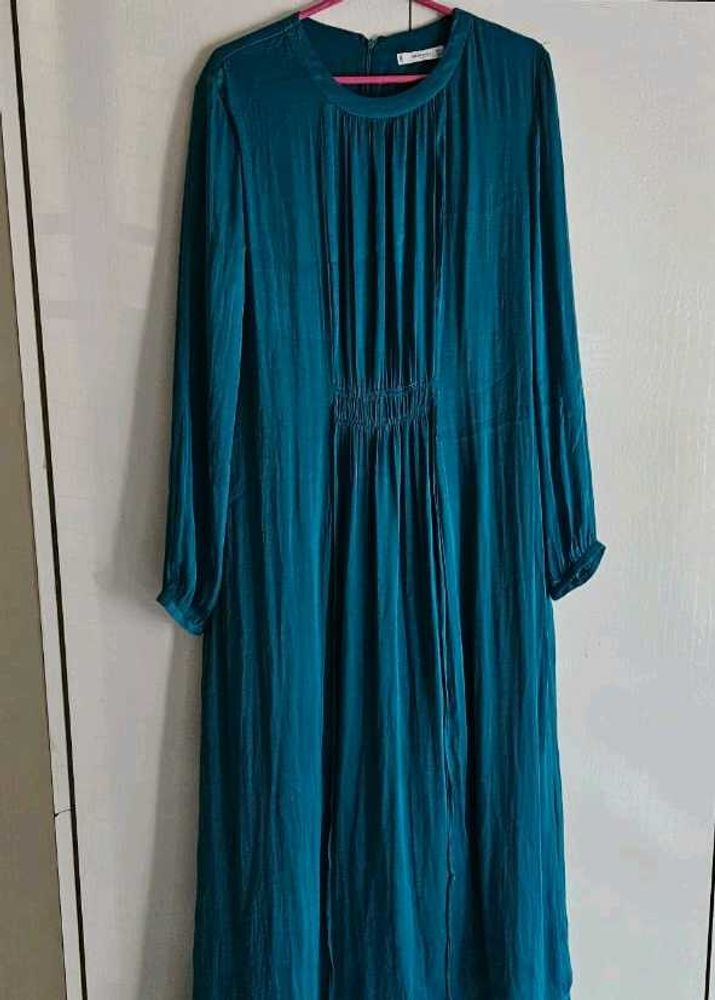 Mango Teal Blue Maxi Dress