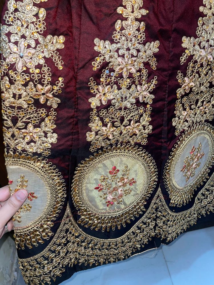 Double shade lehnga