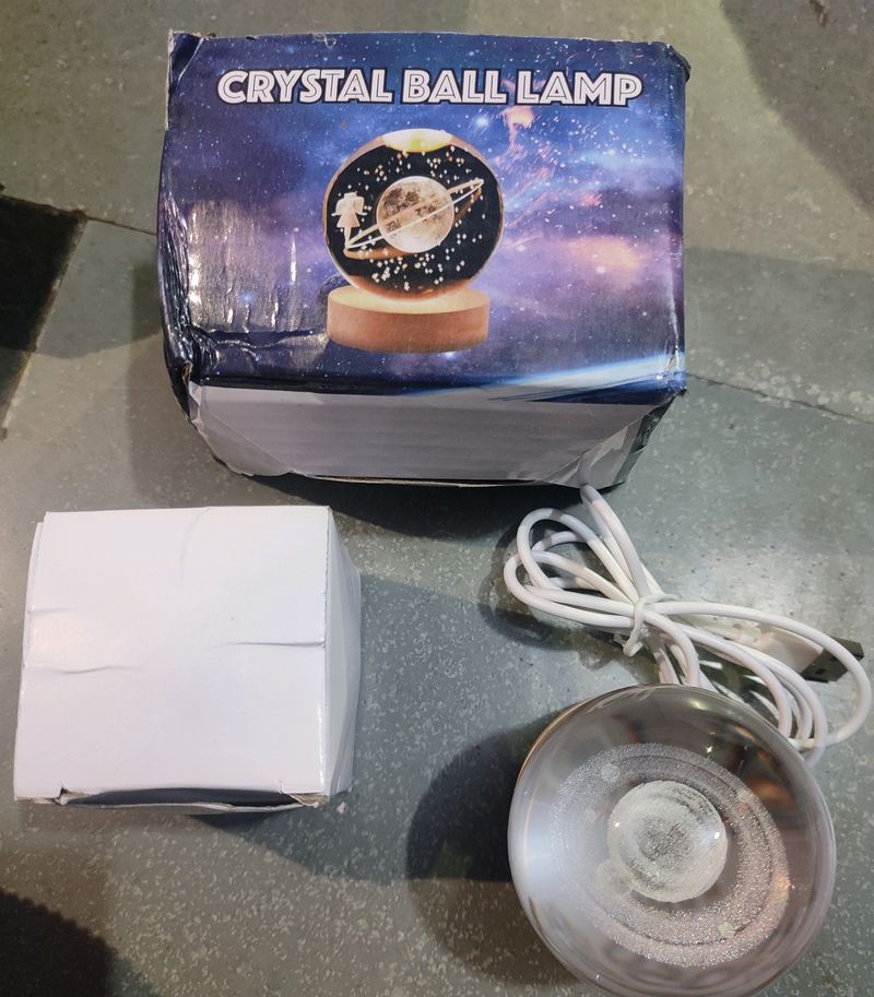 Crystal Ball Lamp With Different Lightning