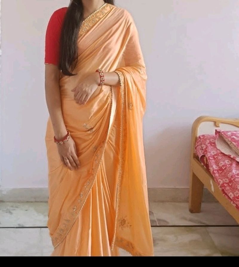 Beautiful Saree 😍 With Blouse