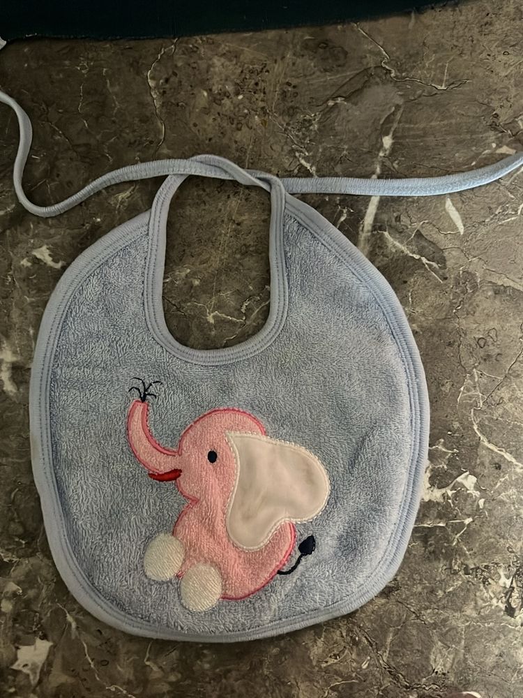 Cute Elephant Bibs (Combo Of 3)