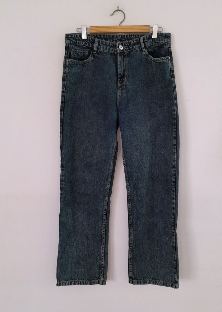 Dark Blue Straight Fit Jeans (Women's)