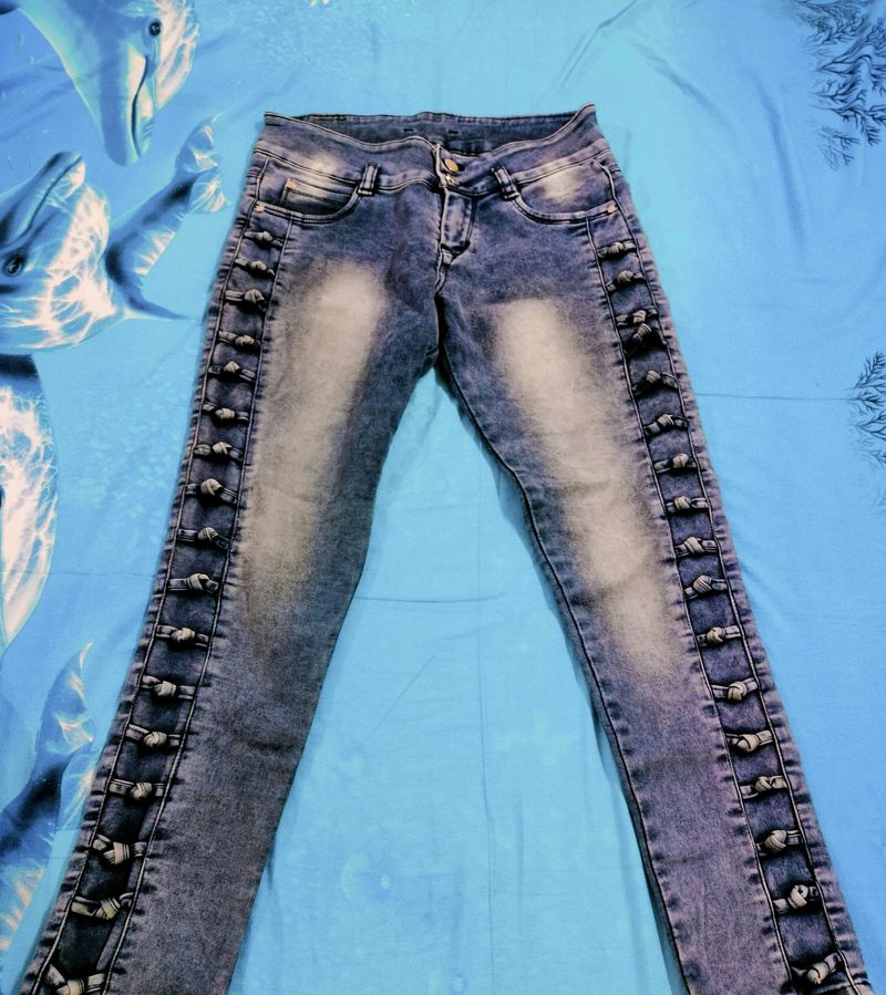 Women's Blue Slim Fit Jeans