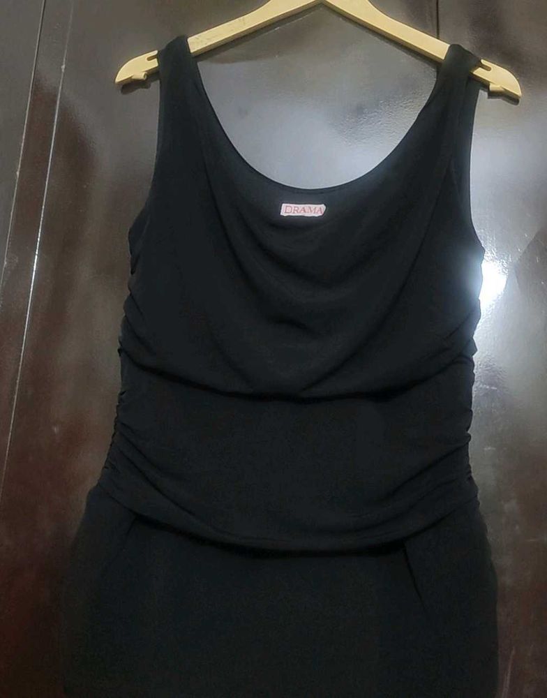 Black Cut Sleeves Top For Girl Or Woman 32 Bust