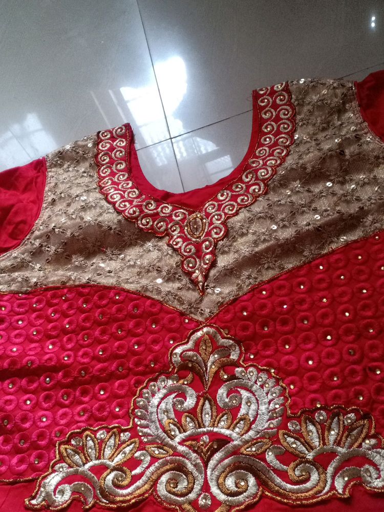 Red Anarkali