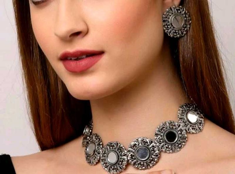 Alloy Jwellery Set (Silver)