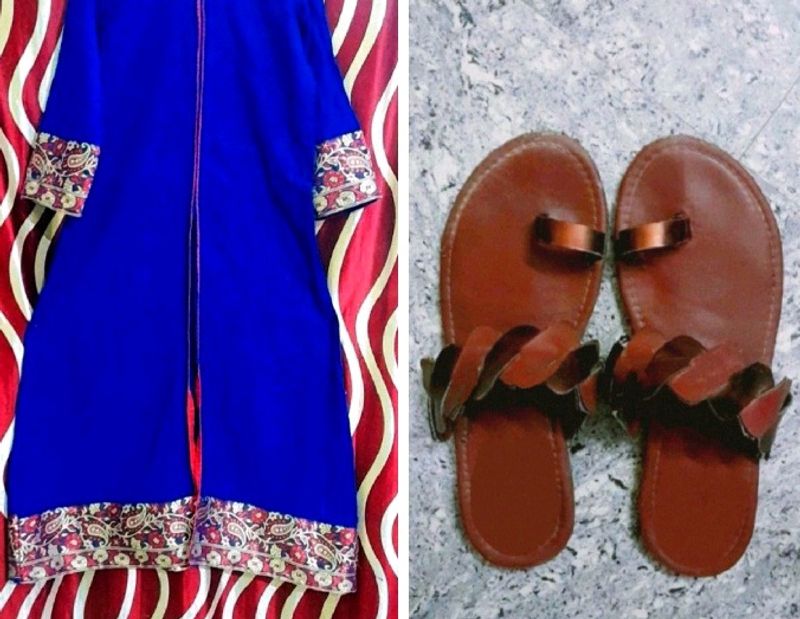 Flats And Kurti Combo