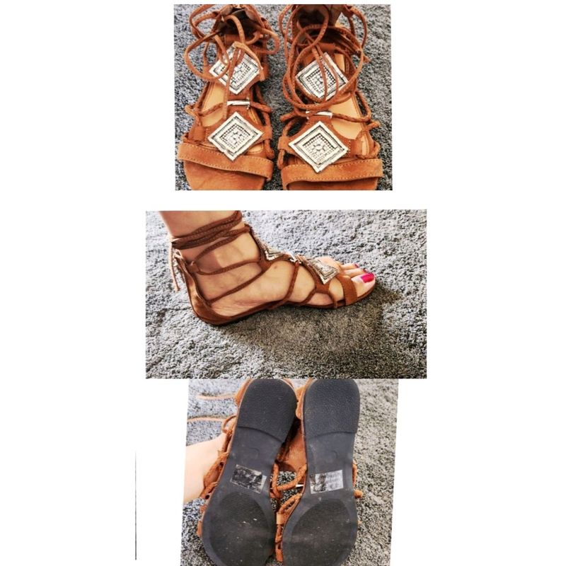 Lace Up  Flats From QUPID. SIZE- 37