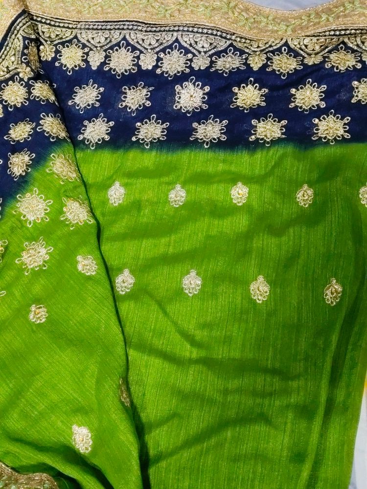 Double Colour Saree