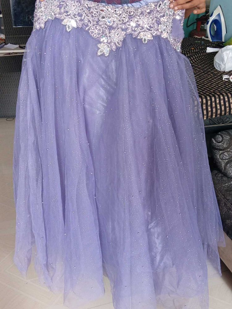 Princess Style Lavender Heavy Lehnga