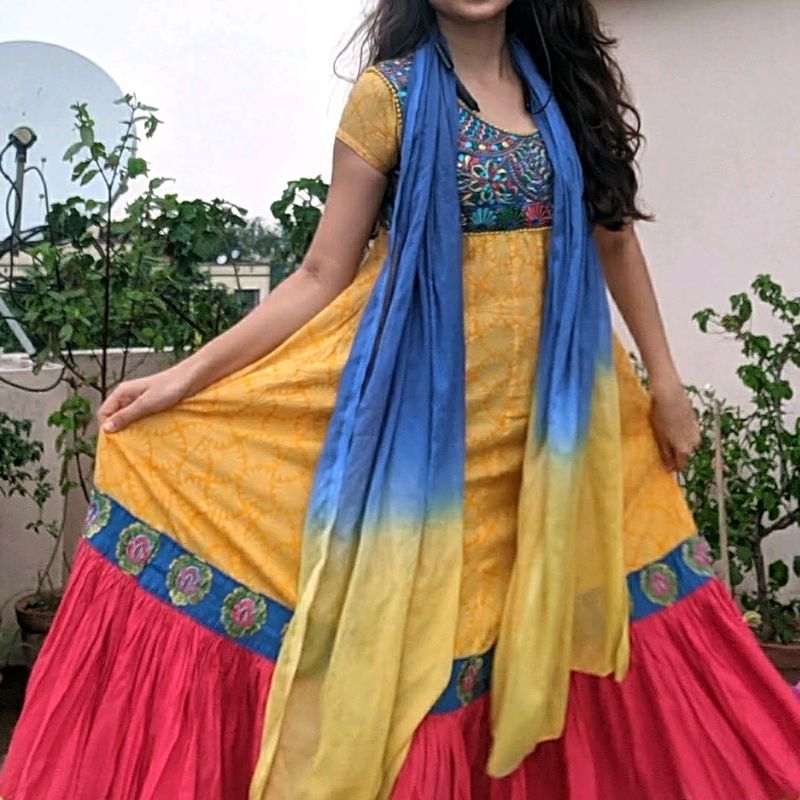 Festive Special: Colorful Embroidery Anarkali