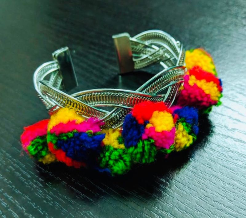 Pompom Wrist Cuff