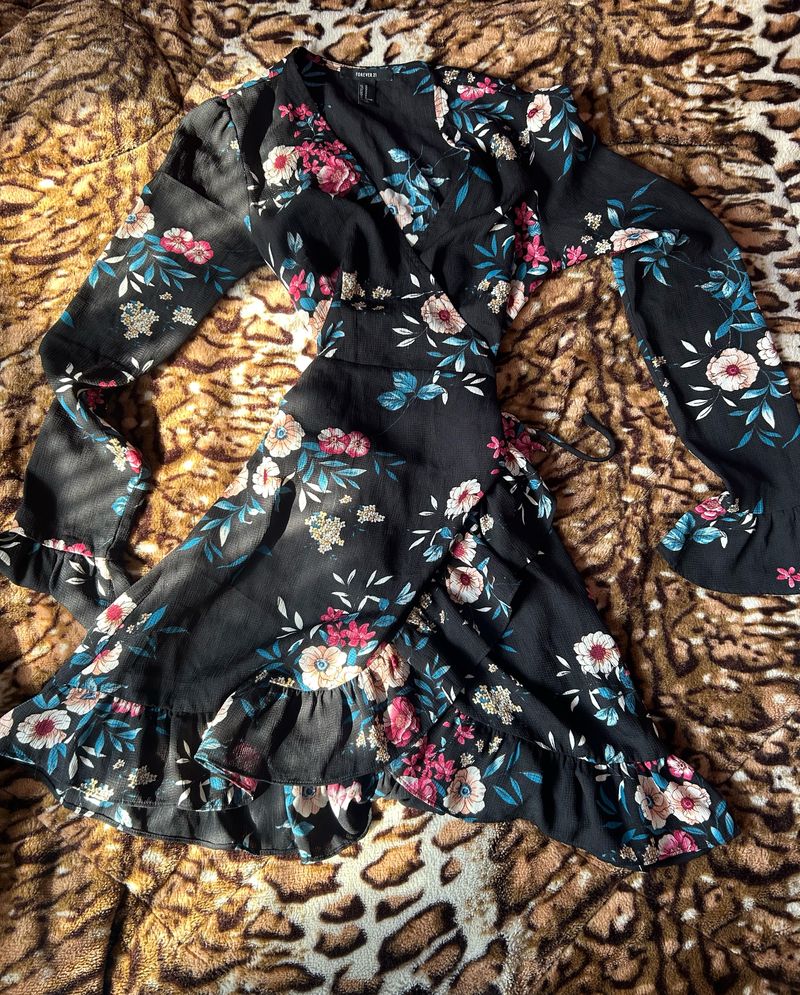 Forever 21 Wrap Floral Dress