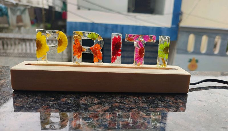 Resin Name Stand