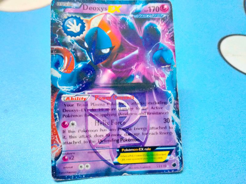 Original Deoxys Ex Card Printing Year 2015