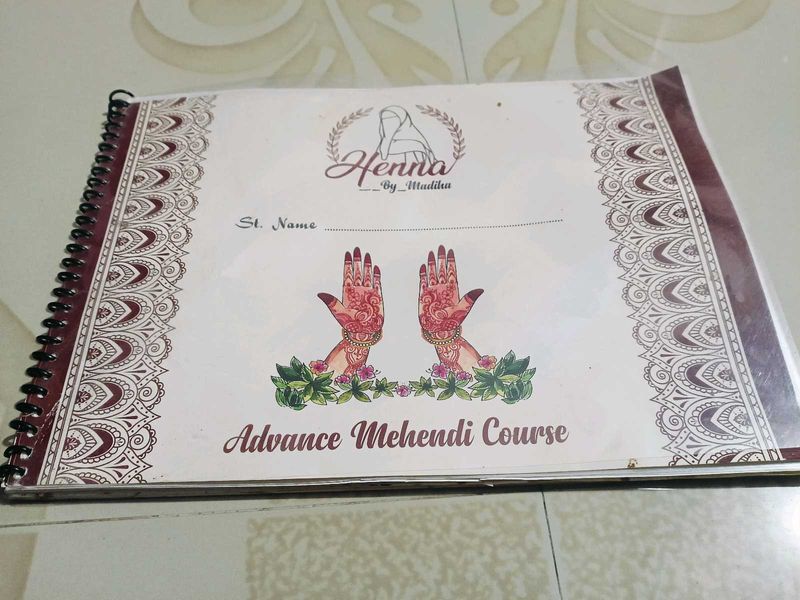 Practice Mahendi Design Book