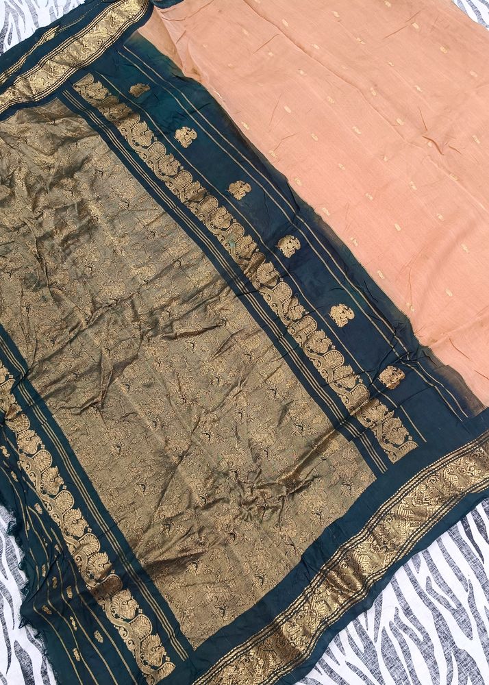 pure Gadwal pattu saree