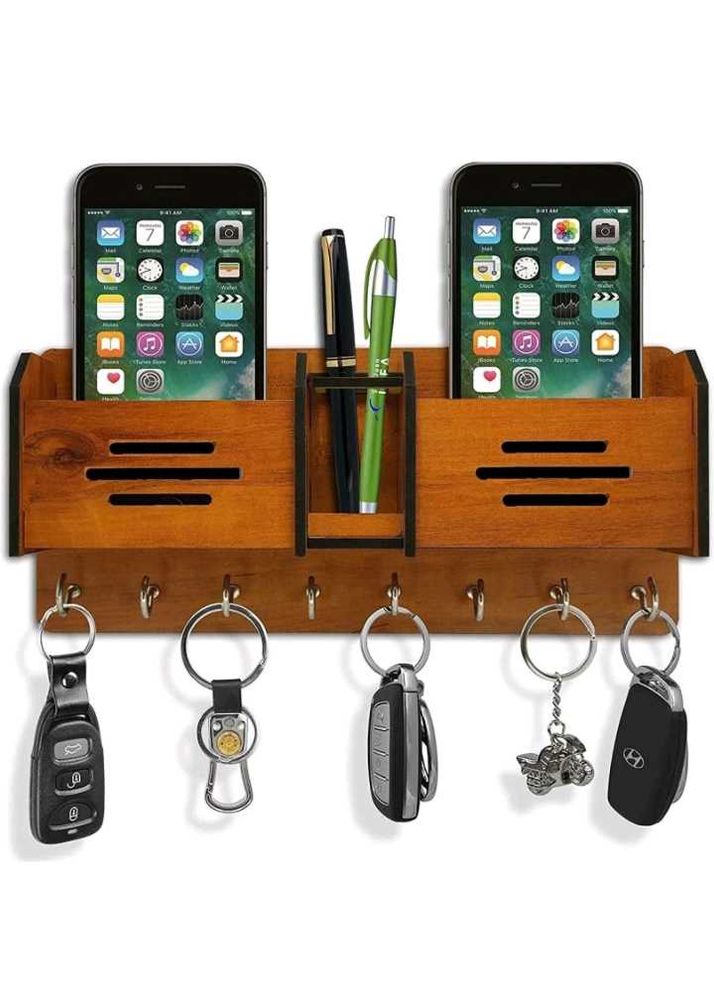 Wood Key Holder For Mobile And Kees