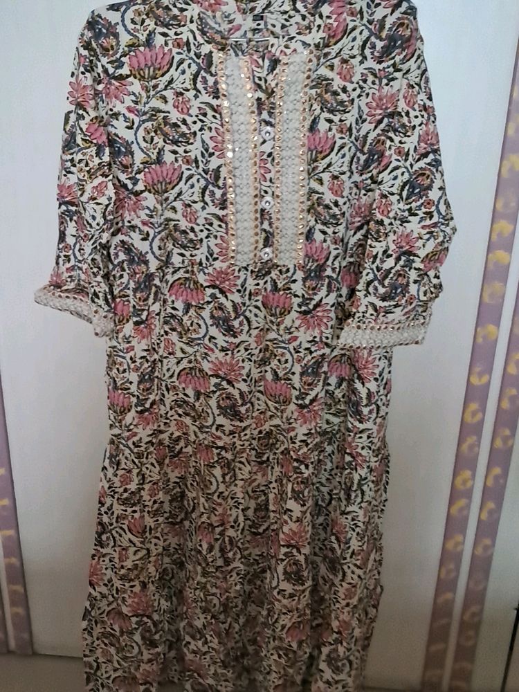 4 XL MULTICOLOUR ANARKALI KURTA