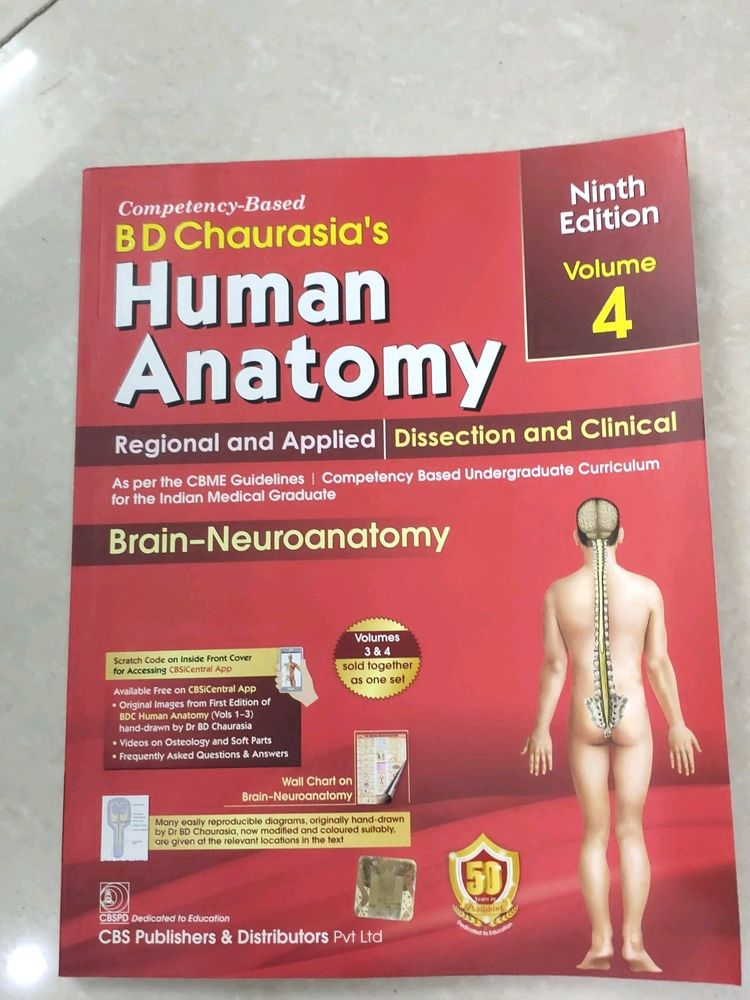 BD Chaurasia Neuroanatomy Ninth Edition