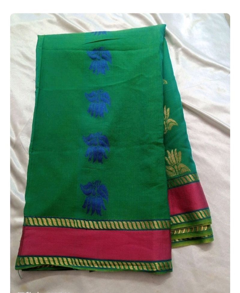 Pure Cotton Silk Saree Only No Blouse