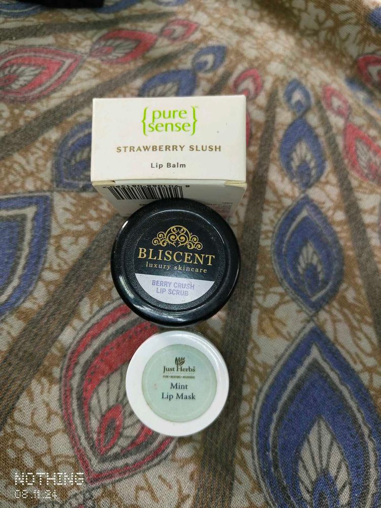 pure lip combo mask + balm + scrub