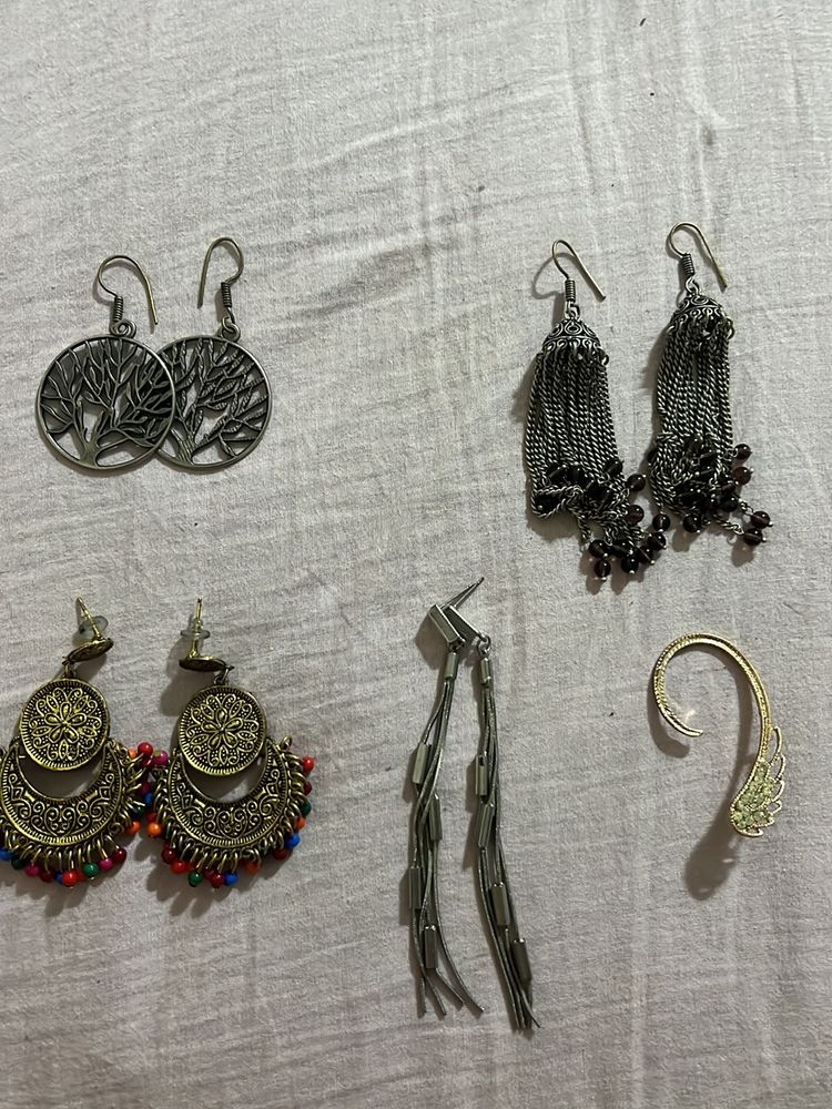 Set Of 5 Earrings