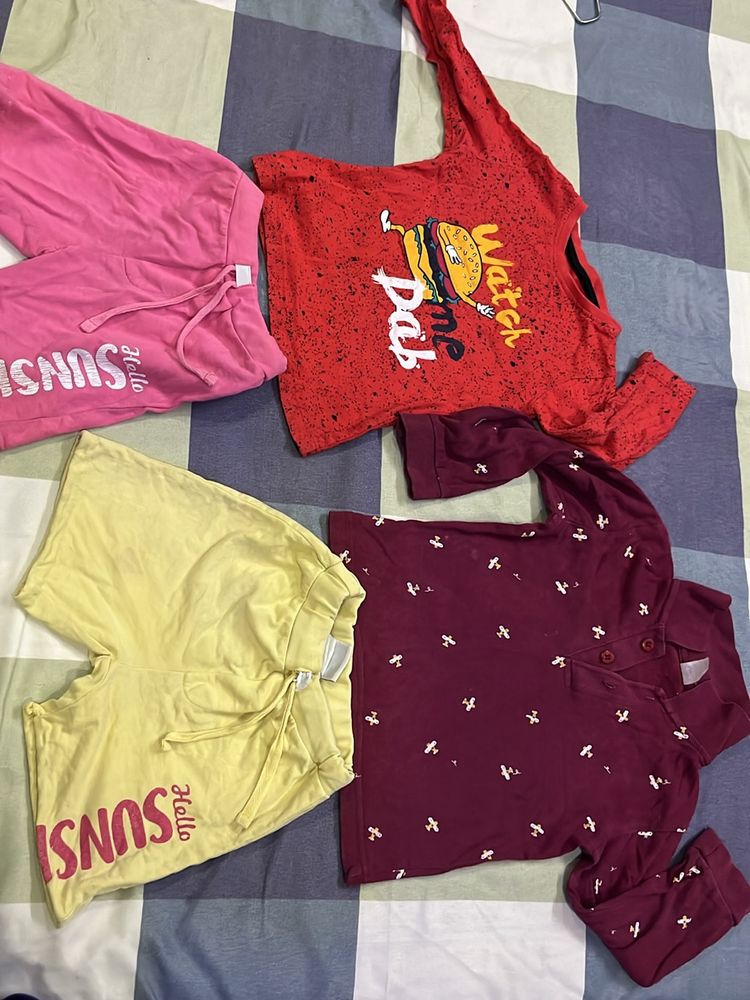 Kids Set Of 2 Tees And Shorts