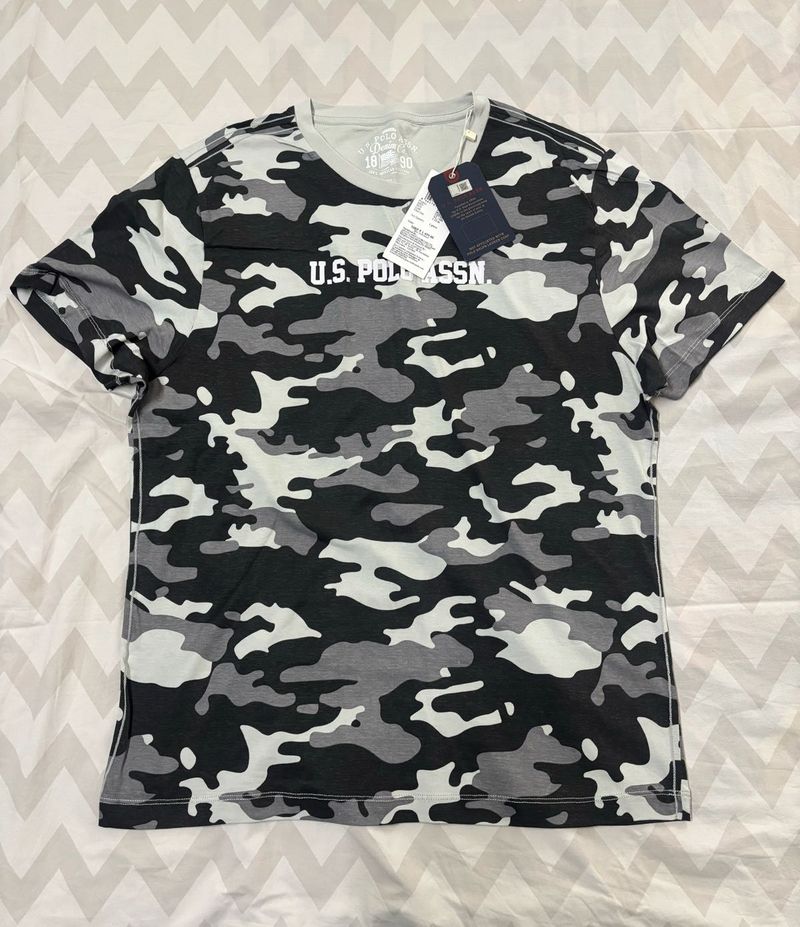 NEW U.S. Polo Assn. Camouflage Printed Tshirt