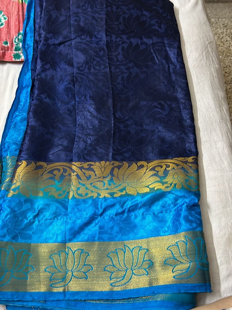 Silk Saree with tailored blouse