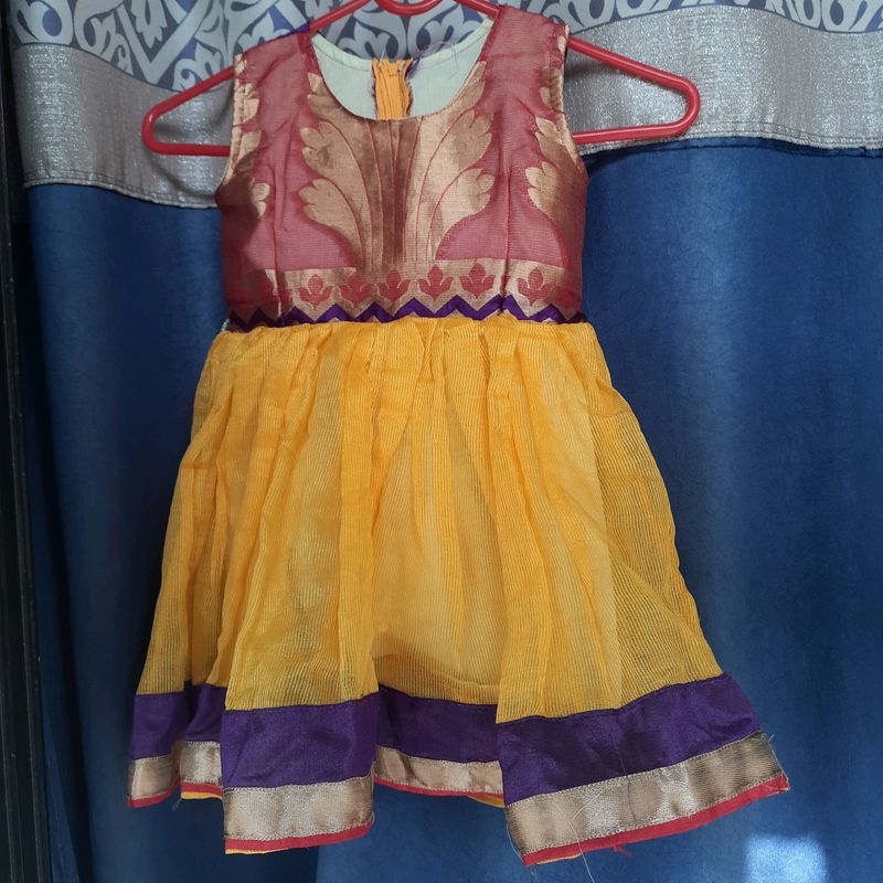 Yellow Ethnic Frock