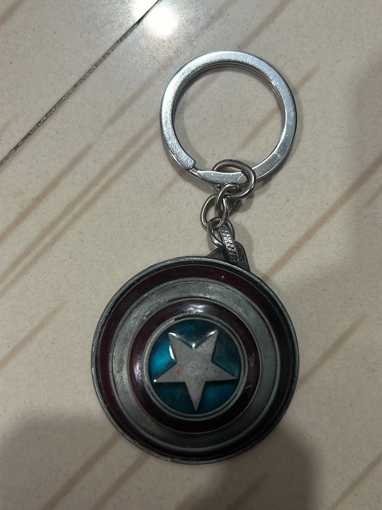 Captain America Spinning Keychain ( Fidget)